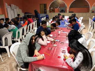 GuateYouthCamp2019 Doing our craft activity.