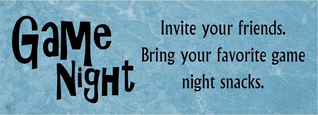 Game Night Invite Slider